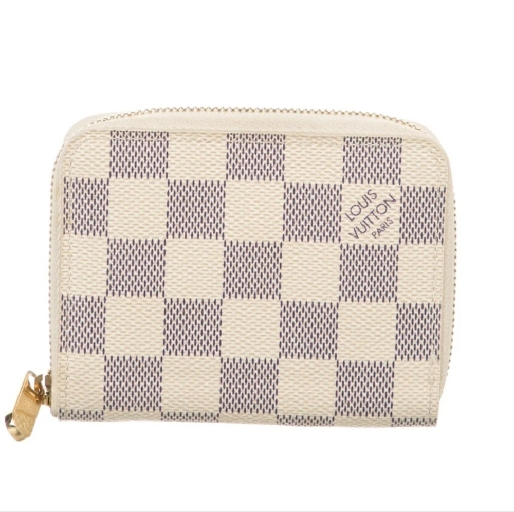 LOUIS VUITTON2016 Damier Azur Pattern Zippy Coin Purse